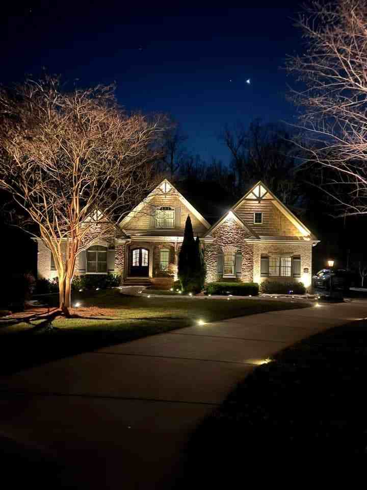 Finished Christmas light display