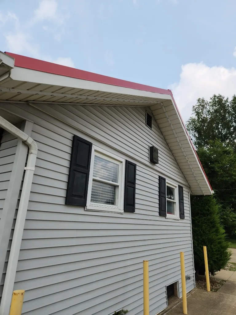 Same home after color-matched track was installed